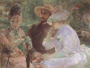 Marie Bracquemond On the Terrace at Sevres oil painting artist